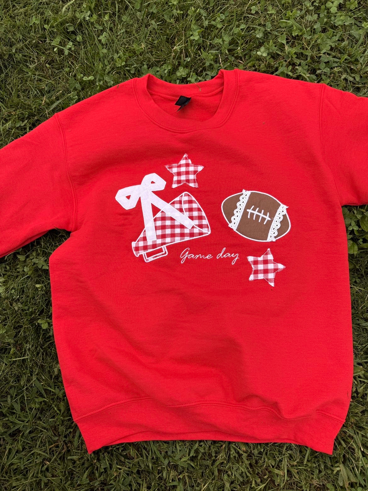 Applique Game Day Embroidered Crewneck